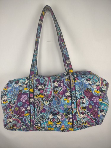 VERA BRADLEY Disney Mickey Minnie Mouse paisley collection travel duffel bag - Picture 7 of 9