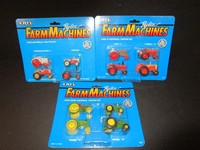 12 Ertl Farm Machines 3 Tractor Historical Sets- Die Cast 1/64 Noc 12 Ertl Farm Machines 3 Tractor Historical Sets- Die Cast 1/64 Noc