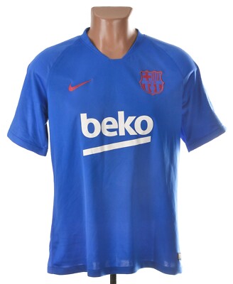 BARCELONA 2019/2020 TRAINING FOOTBALL SHIRT JERSEY NIKE SIZE L