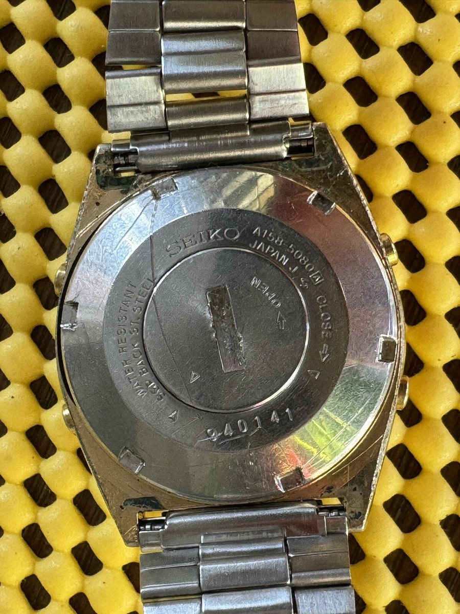 Vintage SEIKO VINTAGE MENS ALARM CHRONOGRAPH A158-5080A | eBay