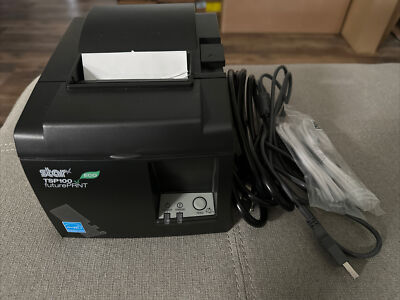 Star Micronics TSP143IIU USB, Cutter, Black Eco, TSP100 Eco Incl.: power supply