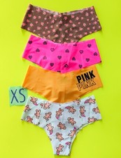 Victoria's Secret PINK Assorted Seamless Size XS Panties Bundle - Lot of 4