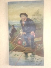 Old copy. Fisherman, oil on canvas.