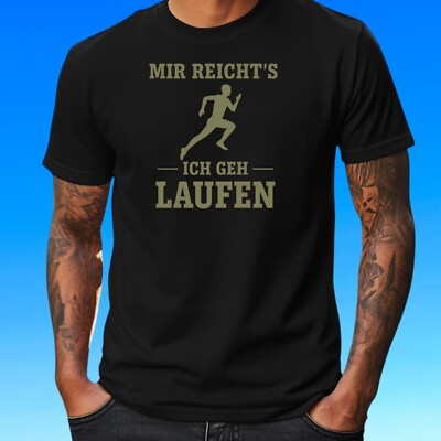 Herren T-Shirt Laufen Läufer Joggen Marathon Motiv Baumwolle Größe XS bis 5XL
