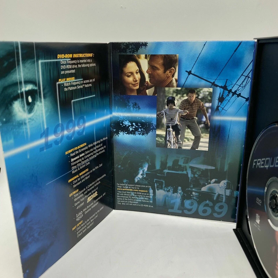Frecuencia (DVD, 2000, pantalla ancha - serie Platinum) Dennis Quaid envío gratuito Foto 4 de 4