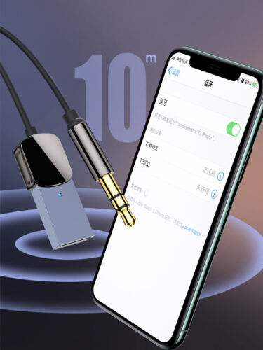 Adaptateur Aux Bluetooth Dongle USB vers Jack 3,5mm Voiture Audio Récepteur/Émetteur ~ - Photo 15/16