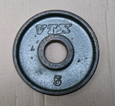 Single 5 Lb Olympic Size Weight Plate VTX