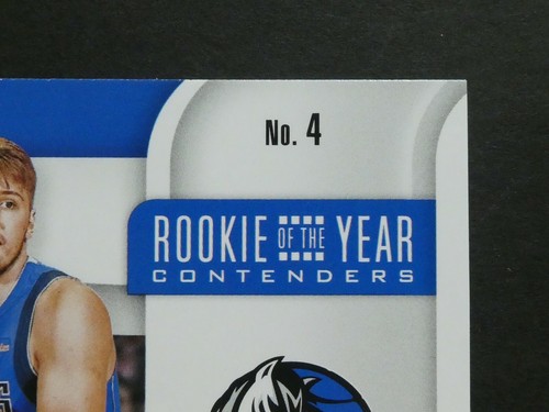 2018-19 Panini Contenders Rookie of The Year RC Luka Doncic #4 Dallas Mavericks - Picture 8 of 10