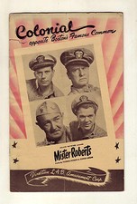 Mister Roberts - 1950 Playbill for the Colonial Theatre, Boston - John Forsythe