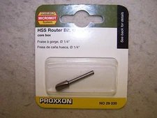 #29030 PROXXON ROTARY HOBBY TOOL ROUTER BIT CORE BOX -  FITS DREMEL -GERMAN MADE