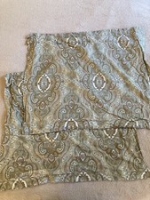2 Lauren Ralph Lauren Pillow Shams COLCHESTER MEDALLIONS Green White Paisley