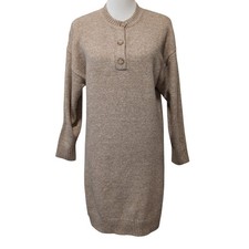 Mus & Bombon Womens NWT Size S Beige Mendillorri Poly Wool Blend Sweater Dress