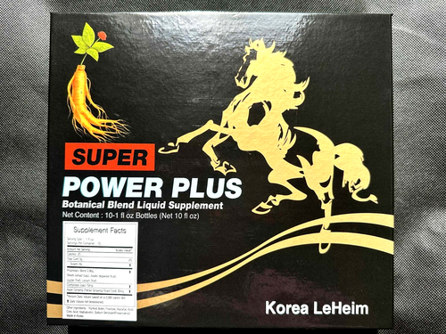 Super POWER PLUS integratore liquido miscela botanica ginseng 1 oncia x 10 bottiglie. - Foto 2 di 3