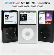 NEW Apple iPod Classic 5th 6th 7th Gen 80GB 120GB 256GB Modded NEW Battery