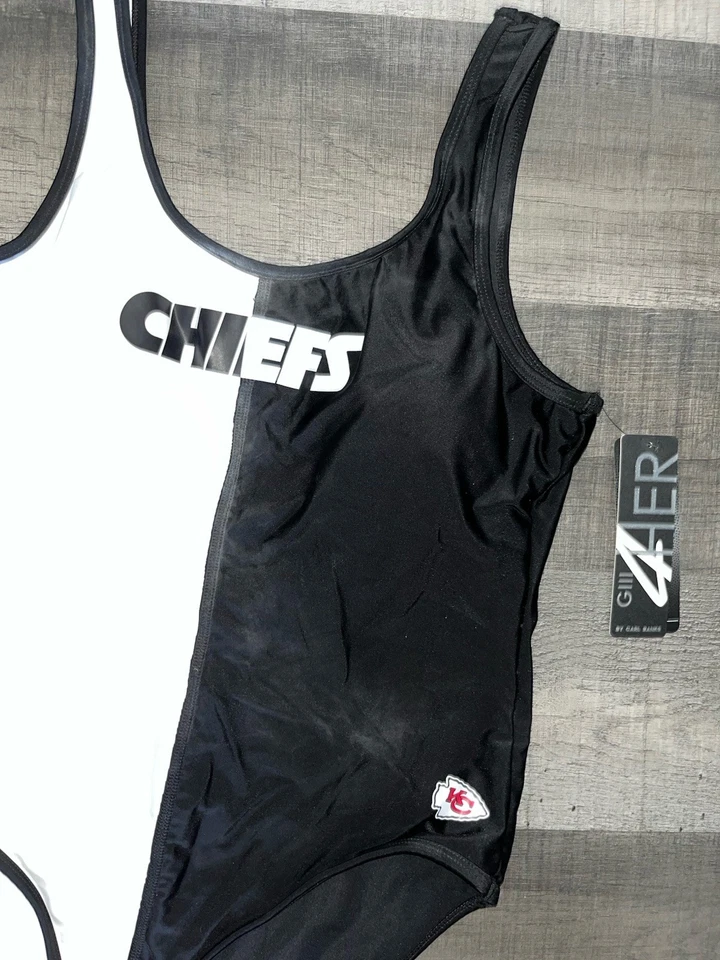 KANSAS CITY CHIEFS NFL G-III 4HER MUJER ÚLTIMO SOPORTE TRAJE DE BAÑO DE UNA PIEZA GRANDE Foto 2 de 3
