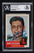 BAS 1991 Topps Archives The Ultimate 1953 Set Dom DiMaggio BGS Authentic ow6