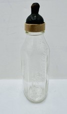 Vintage Glass Baby Bottle BabyAll 8 Oz Made In USA