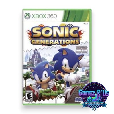 Sonic Generations - Microsoft Xbox 360 - 2011 - Complete In Box - VG - Tested