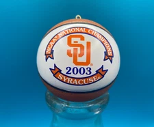 Syracuse University Christmas Ornament Topperscot 2003 Basketball NCAA Champions