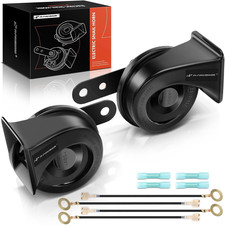 Dual Snail Horn High Low Universal Electric Horns - 12V 110dB - Compatible with