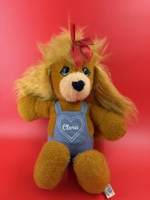 Rare Vintage Animal Fair 1974 Clara Dog Plush Clem Girlfriend 18'' Fast Shipping
