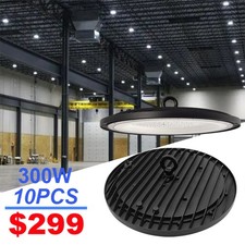 High Bay Led Shop Lights 300W 10 Pack GYM Commercial Barn Industrial Warehouse