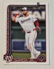 LUIS GARCIA JR. 2025 Topps Series 1 #9 Nationals