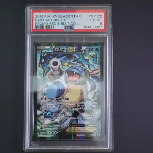 Pokémon Blastoise EX Full Art Holo Promo XY122 XY Black Star 2016 PSA 6