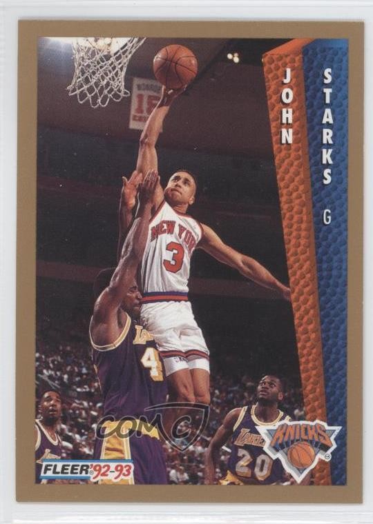 1992-93 Fleer Drake's John Starks #36 0a1