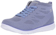 Prop t Women's TravelFit Hi Shoe, Purple/Silver, 6 Narrow US