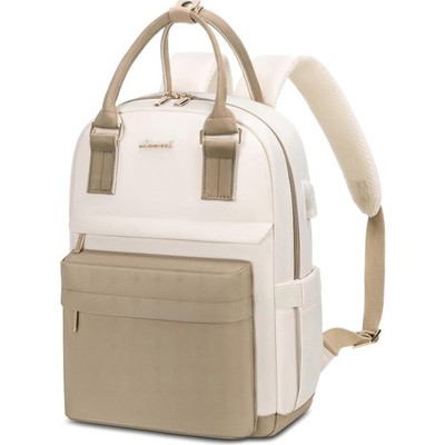 Mini Damen Rucksack 13,3 Zoll  Nylon Khaki Beige