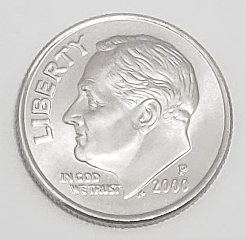 2000 P Roosevelt Dime AVE CIRCULATED **FREE SHIPPING**