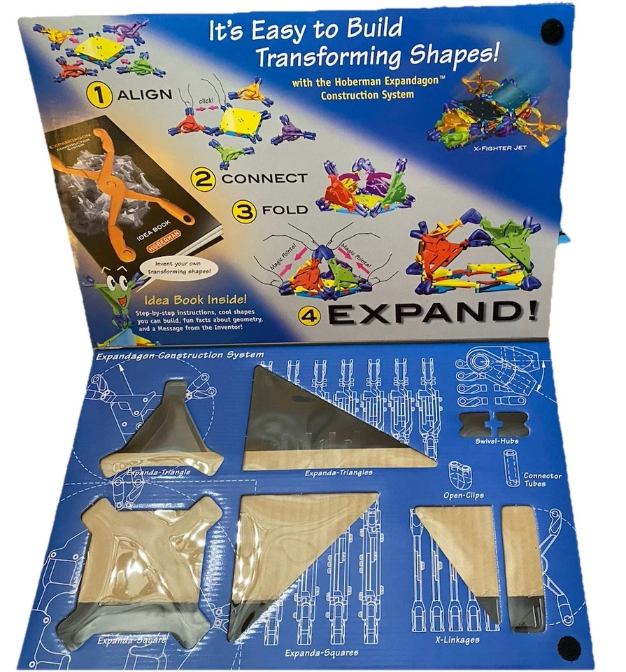 Kit Avanzado Hoberman Sistema de Construcción Expandible STEM Solo Caja de Juguetes! Foto 2 de 3