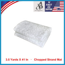 Fiberglass Mat 3.5 Yards X 41" Wide Fiberglass Chopped Strand Mat, Strong Repair