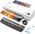 Laminator, 4 in 1 Laminator Machine with 40 12.8"(L)*4.53"(W)*2.56"(H), White 