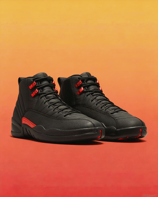 #ad #ad AJ12 Retro Bloodline CT8013 003 Premium Leather Stealth Black 🔥 New Men’s $292.00