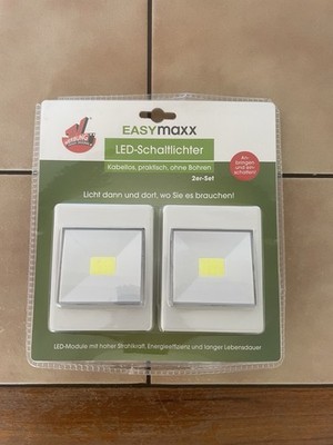 Lichtschalter (2 St) LED - Easy Maxx - magnetisch - OVP