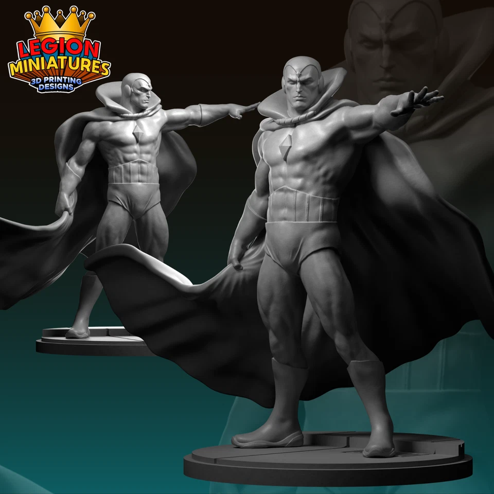 Kit Modelo Estatua Escultura Resina The Vision Marvel Sin Pintar/Sin Montar Foto 2 de 2