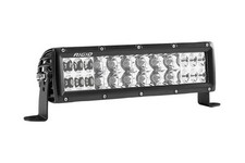 Barra de luz LED rígida de 10 pulgadas serie E PRO doble fila punto/conducción carcasa negra