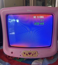 Disney Princess Pink TV 13" P1310atv No Remote Tested Working