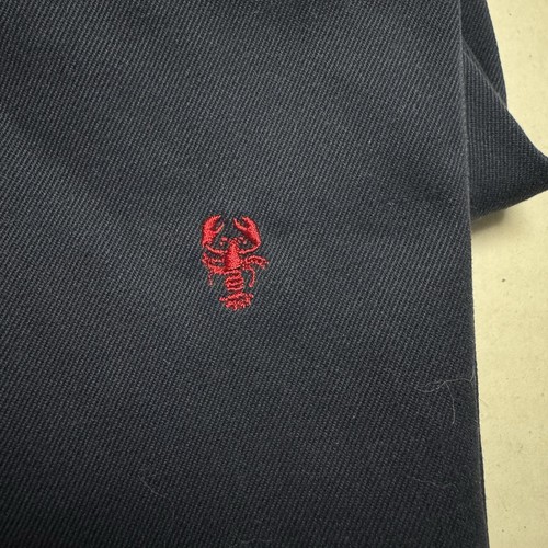 Brooks Brothers Boys' Chino Pants In Navy, Embroidered Lobsters, Crabs Size: 18 - Picture 7 of 9