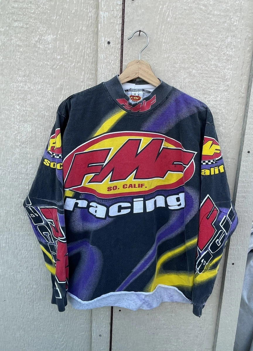 Vintage JT Racing MX Motocross BMX Cotton Jersey Size M AOP All