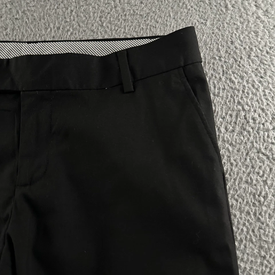 Pantalones para mujer Gap negros talla 4 carrera oficina tiro medio mezcla de poliéster Foto 4 de 4