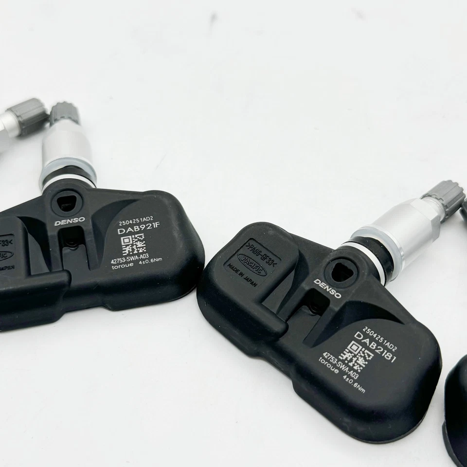 4x DENSO Tire Pressure Sensor TPMS 42753-SWA-A03 For Honda Accord EX EXL CR-V LX - Image 4 of 4
