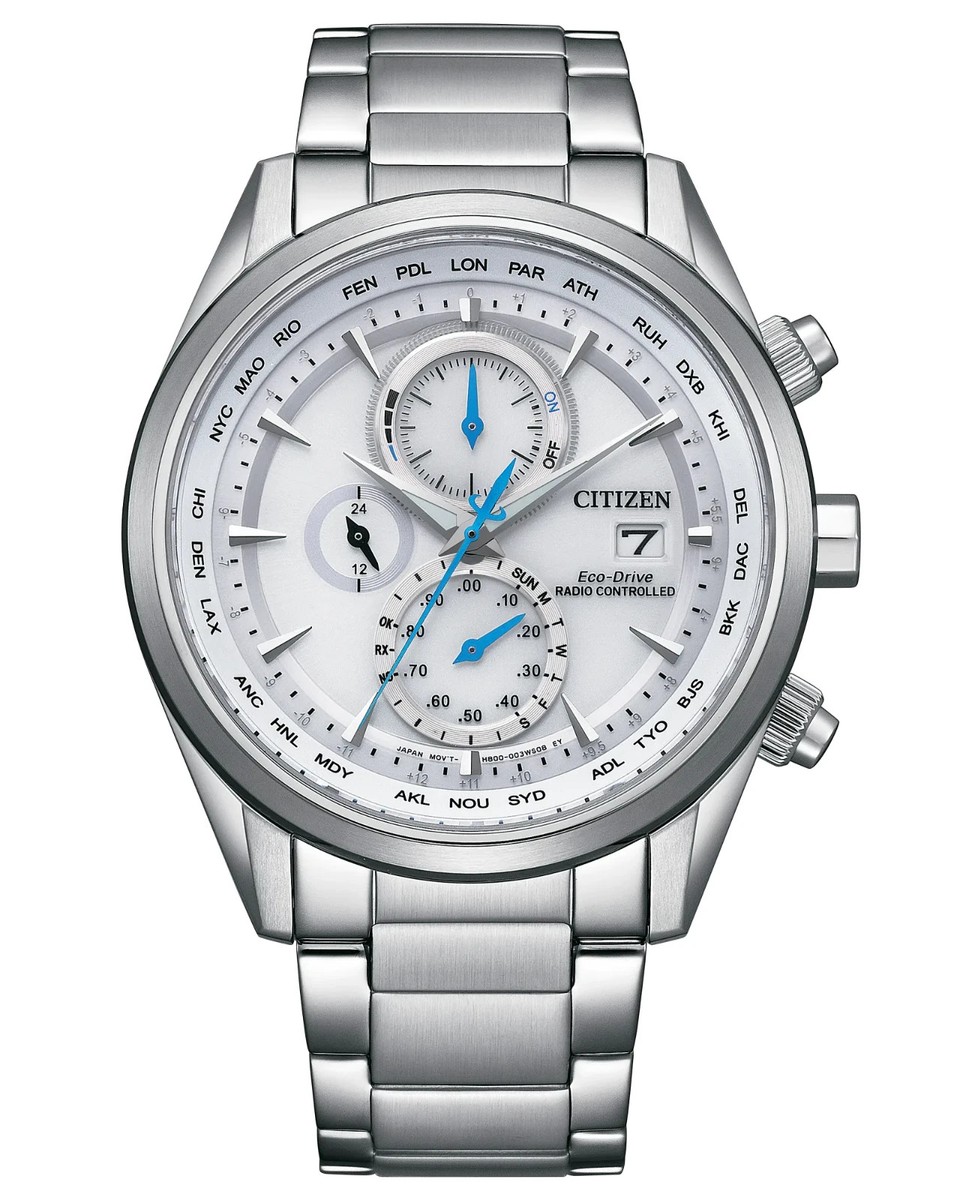 Citizen Men's Radio Control Chronograph Silver Eco-Drive Watch