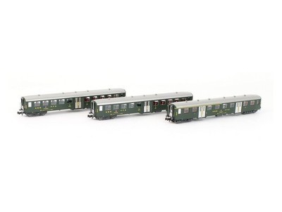 MW-Modell N-CH-220c - Personenwagen Set Leichtstahlwagen SBB Ep.IV 3-teilig
