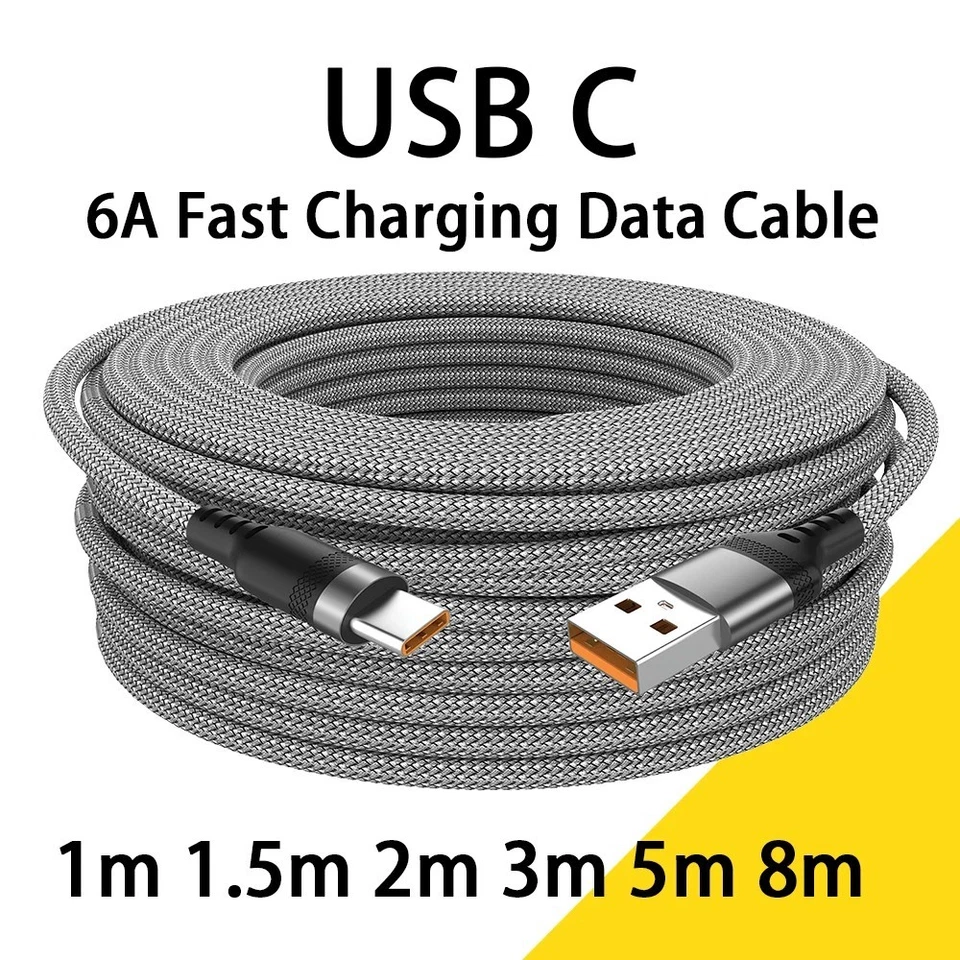 USB C auf USB C Ladekabel 1m 2m 3m Kabel 60W Schnellladekabel für Samsung Xiaomi - Bild 1 von 4