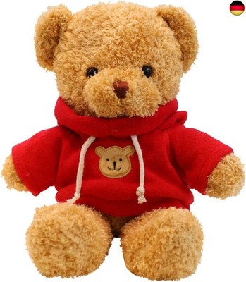 TROYSINC Teddybär Weiches Fell Teddybär mit Kapuze Tatzendruck Plüschtier Ku