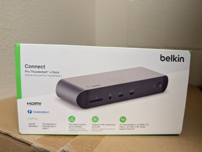 Belkin Connect Pro Thunderbolt 4 Dock: For Windows and MacOS.