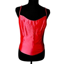 Cache Vintage Womens Coral Prom Bodice Top Sz 6 Rhinestone Y2K 90s Formal 2000s